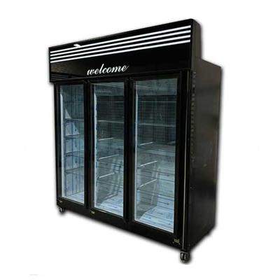 یخچال سه درب فروشگاهی یک طرف نما